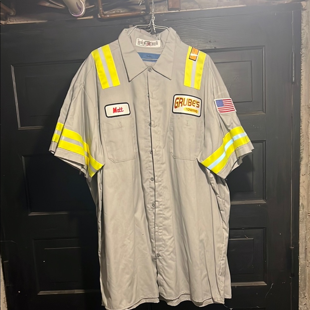 Gray Casual Button Down Shirt
